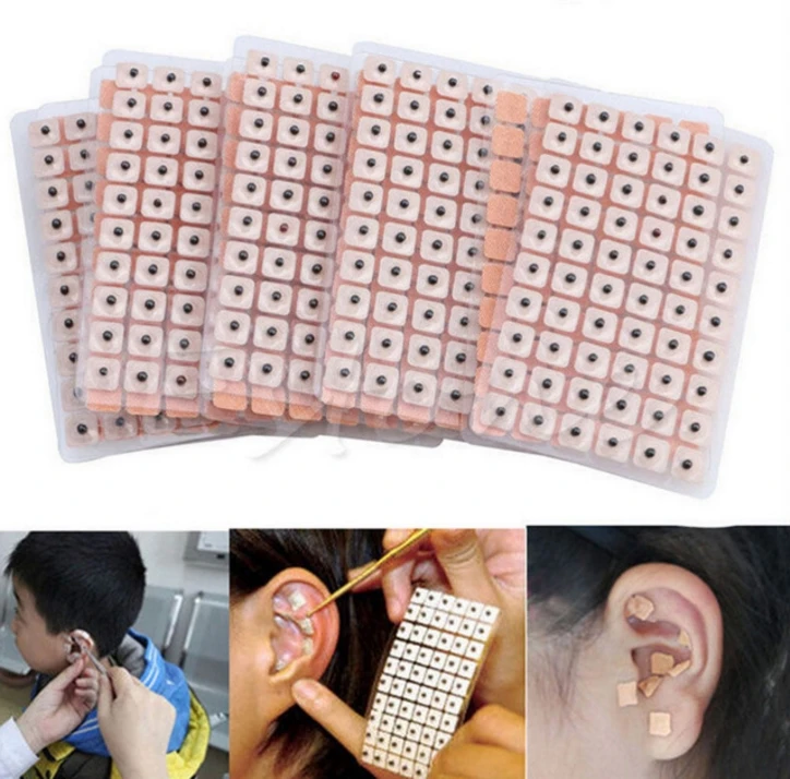

600pcs/1200pcs Therapy Ear Seeds Stickers Ear Acupressure Needle Patch Health Care Ear Acupoint Therapy Auricular Acupuncture
