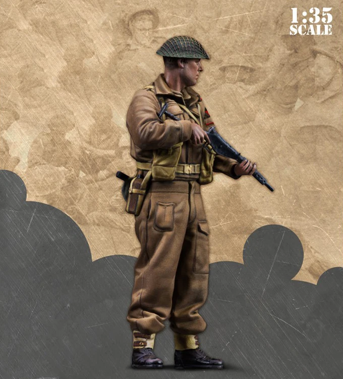 Неокрашенный комплект 1/35 подставка солдат трубка телесные фигурки набор из