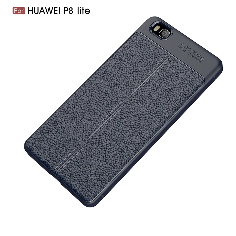Litchi cortex silicone case for Huawei P8 lite  (15)