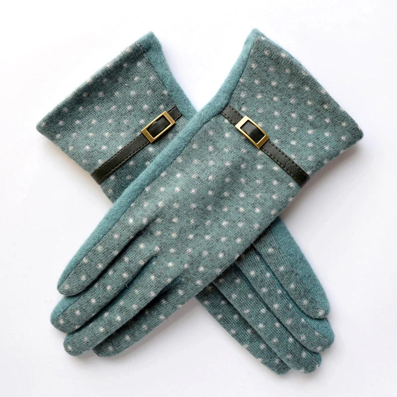Gants à la mode hiver femmes épais cachemire