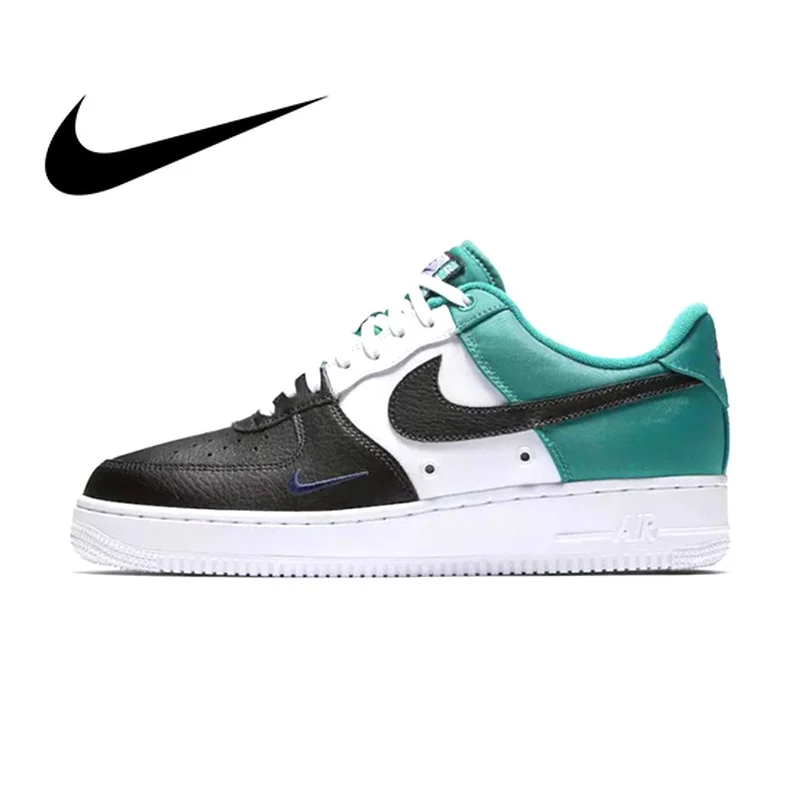 

Original Authentic Nike Air Force 1 Mini Swoosh Men's Skateboarding Shoes Low Top Non-slip Athletic Designer Footwear 823511