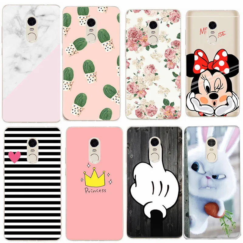

TPU For Xiaomi Redmi Note 4 Case Cover Soft Silicon Rabbit Patterned Phone Back Protective Case FOR Xiaomi Redmi 4A 4X Note 4