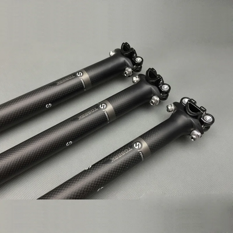 TOSEEK Full Carbon Fiber MTB Road Bike Seatpost Seat Post Tube 27.2//30.8//31.6mm