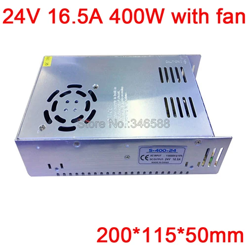 DC 24V импульсный источник питания 1A 2A 3A 5A 10A 15A 21A 30A импульсный источник питания AC110V 220V В DC24V для светодиодных лент светильник - Цвет: 16.5A 400W