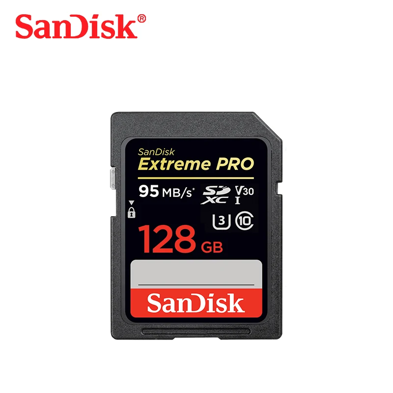 128 ГБ оригинальный SanDisk Extreme Pro 4 К HD SD карта памяти SDXC GPS карт C10 UHS I U3 flash карты для