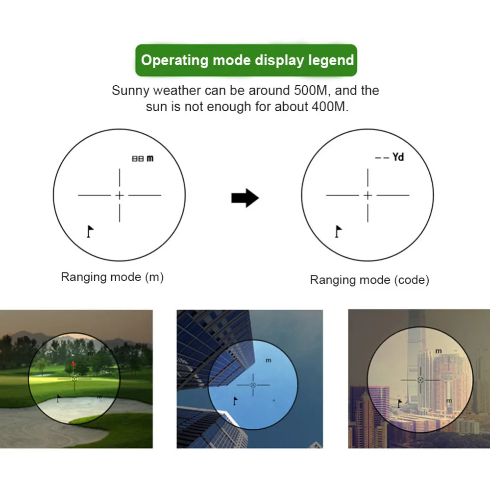 400 м лазерный дальномер 6X ручной дальномер с ангельским сканированием для охоты Гольф дальномер Измерение расстояния Измеритель Скорости
