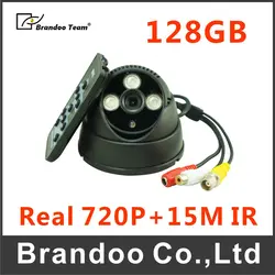 Промо-Акция! BRANDOO 128 GB 720 P купольная SD камера CMOS Марка датчика ИК камера предназначена для дом, офис, магазин безопасности склада