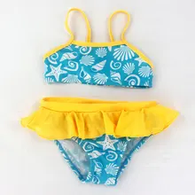 Новорожденный Купальник-бикини Детский одежда для купания детей маленькое детское бикини купальник с юбкой купальный комплект из двух предметов, купальник для девочки
