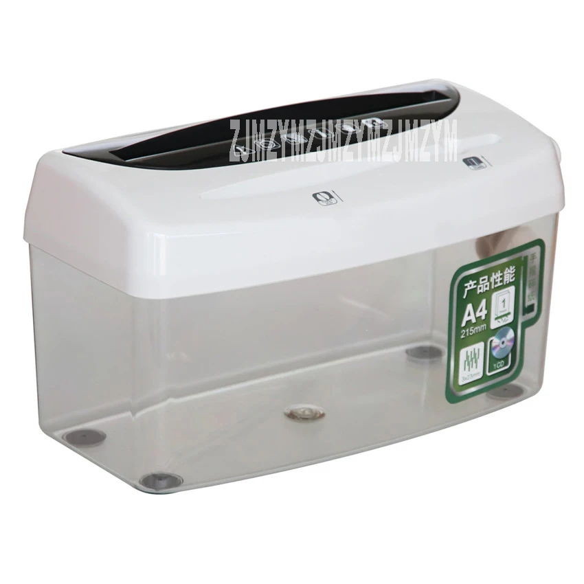 

9935 4L Mini Manual Del A4 Desktop Shredder Cutting Attachment For Card and Credit Card and CD Sheet 1/Shred Shredding 3 *23MM