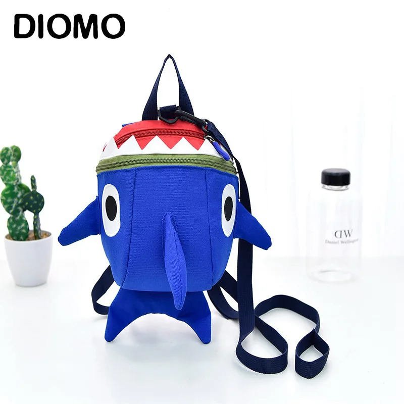 Детский рюкзак DIOMO для мальчиков и девочек, школьная сумка, лучший подарок для мальчиков и девочек, детская школьная сумка, рюкзак для малышей с изображением акулы