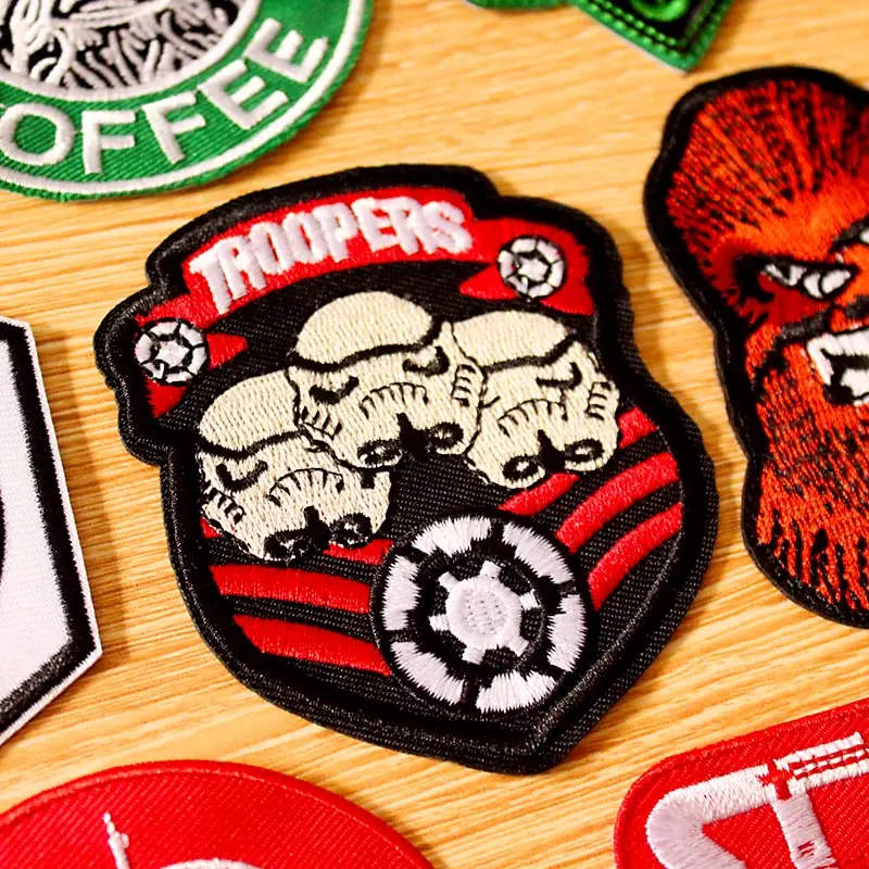 

Star Wars Patch DIY Hook Loop Embroidered Patches For Clothing Sew/Iron on Patches On Clothes Stripe Embroidery/Military Patch