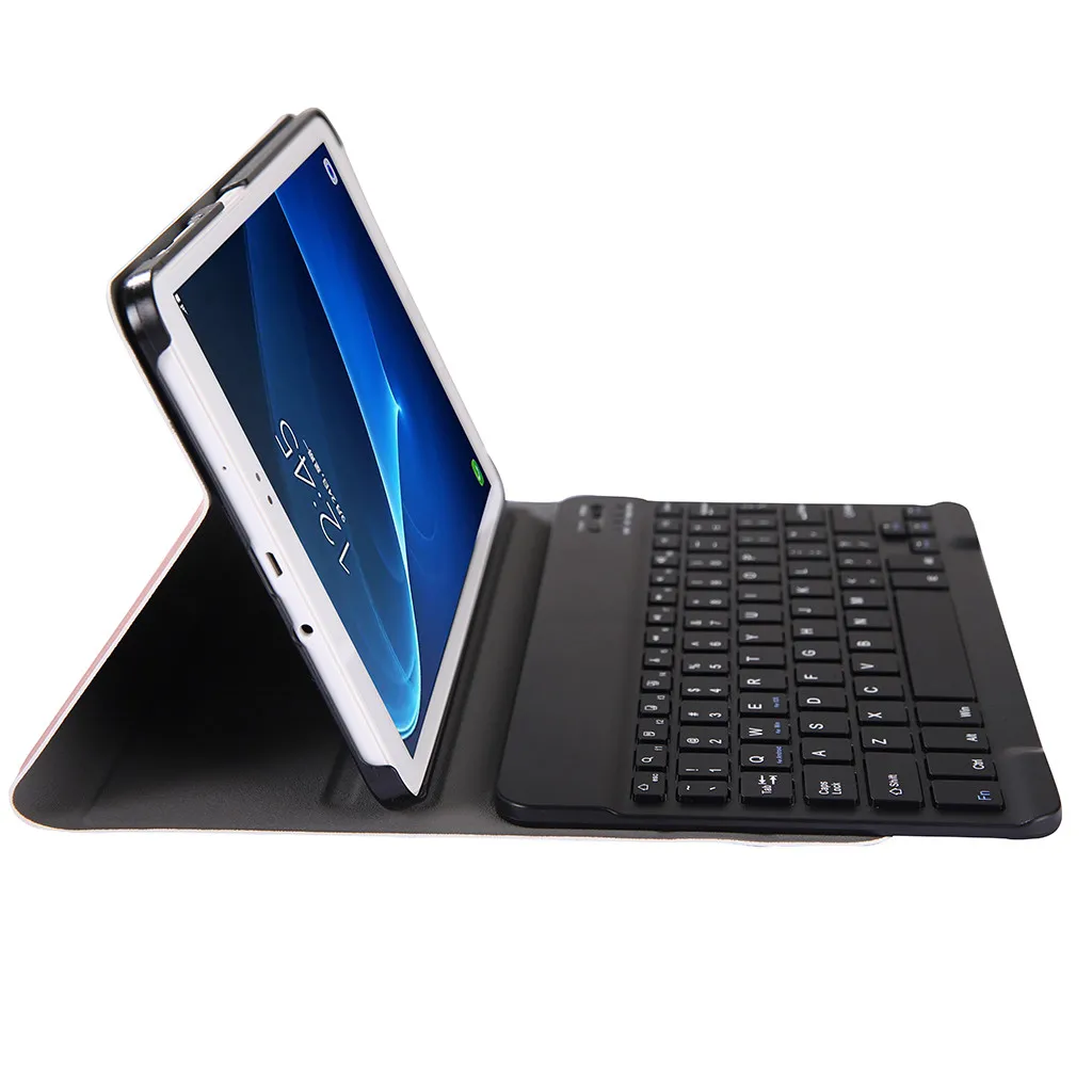 Беспроводная bluetooth клавиатура VOBERRY для Samsung Tab A T580/T585 Ультратонкий чехол из
