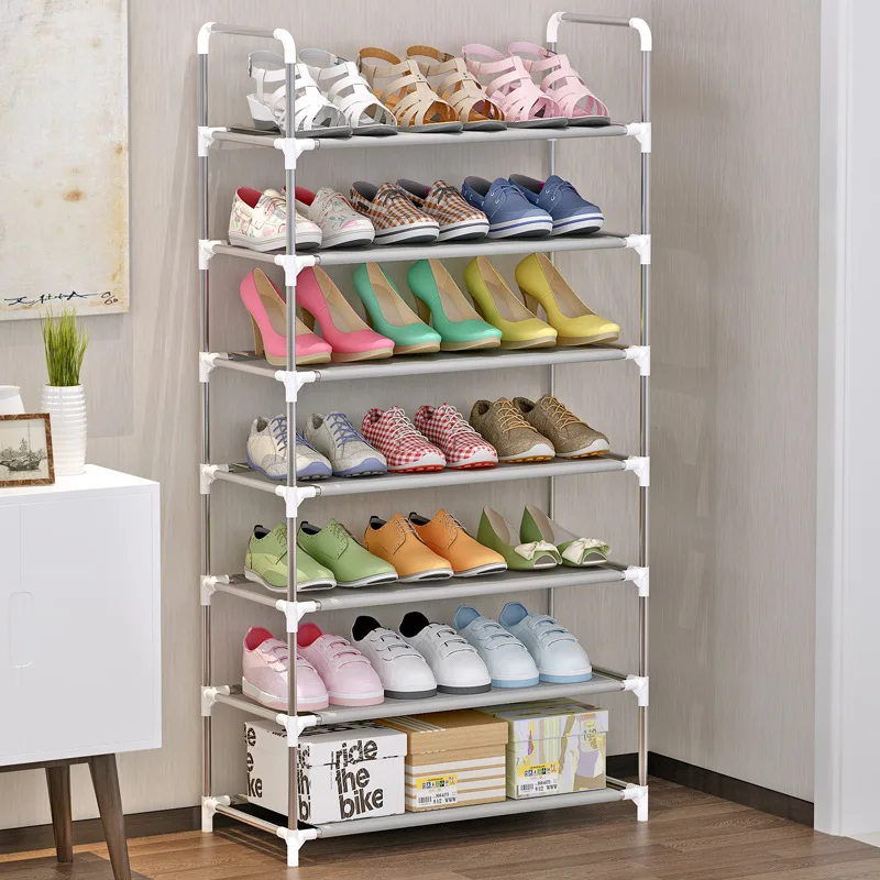 

Simple 7 Layer Shoe Rack Living Room Shoe Cabinets Dormitory Multi-purpose Shoes Shelf Home Furniture Easy Assembly