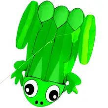 Новинка, высокое качество, 3D, однолинейное программное обеспечение, лягушки, воздушные змеи, спортивный пляж с ручкой и веревкой, легко летают