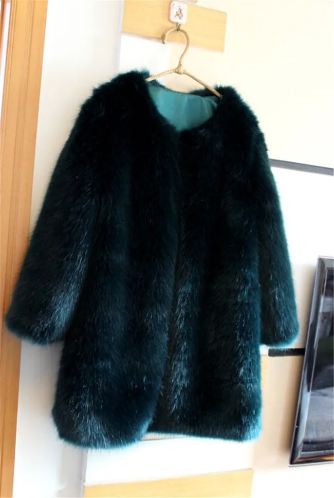 Зимнее Модное Элегантное качественное меховое пальто