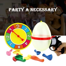 Russian Roulette Party Balloon Gun Model Creative Adult Toys Family Interaction Game Lucky Roulette Tricky Fun Gifts Interactive