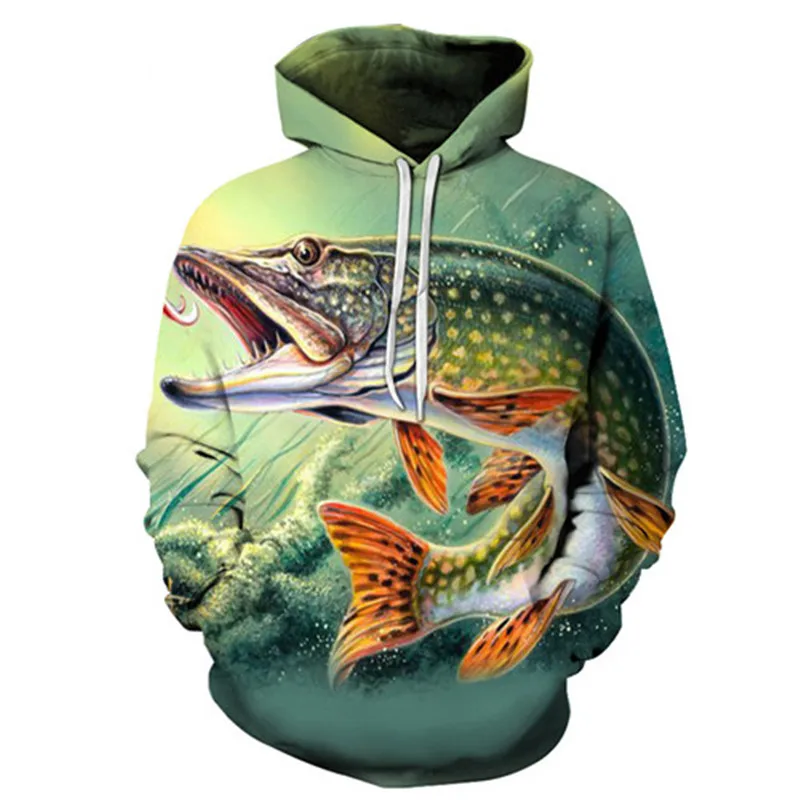 Закат 3D толстовки для мужчин кофты аниме спортивный костюм пуловер с рыбами бренд толстовка Streatwear стиль унисекс осень Прямая поставка ZOOTOPBEAR