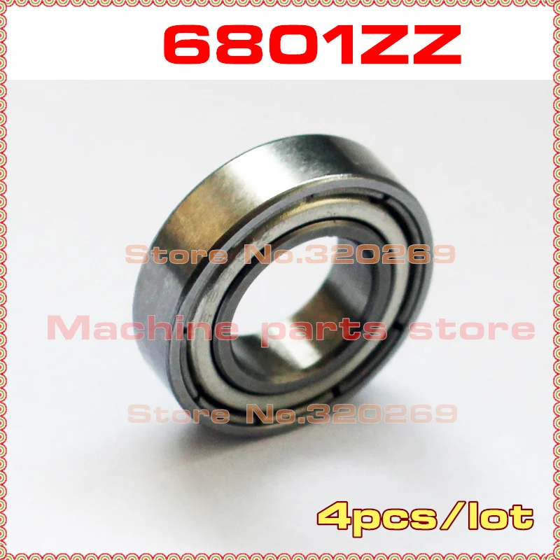 4 шт. F6801 12x21x5 Фланцевый 12*21*5 мм F6801Z миниатюрные подшипники подшипник F6801ZZ 6801RS 61801RS