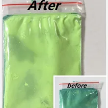 Цвет зеленый изменить на желтый термохромный пигмент, горячий чувствительный пигмент, температура реактивный пигмент порошок акриловые краски