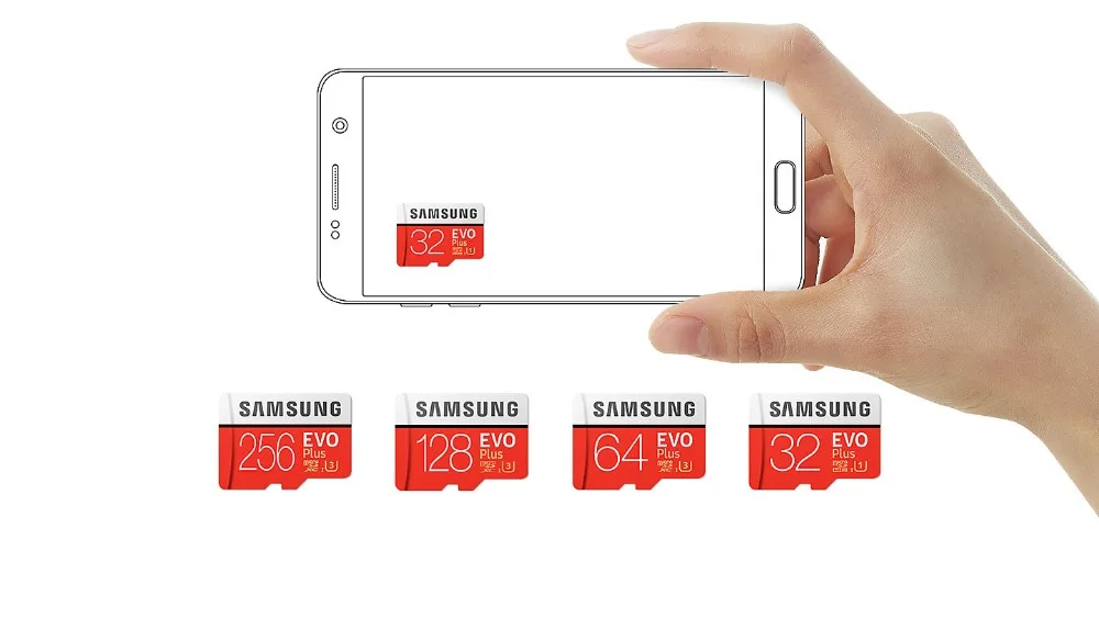 Карта памяти SAMSUNG Micro SD 512 ГБ 256 ГБ 128 Гб 64 ГБ 32 ГБ SDHC SDXC класс EVO+ класс 10 C10 UHS TF карты транс флэш Microsd Новинка