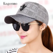 Kagenmo Мода ретро металлическое кольцо бейсболка женский скейтборд хипстер хип хоп козырек крутая шляпа