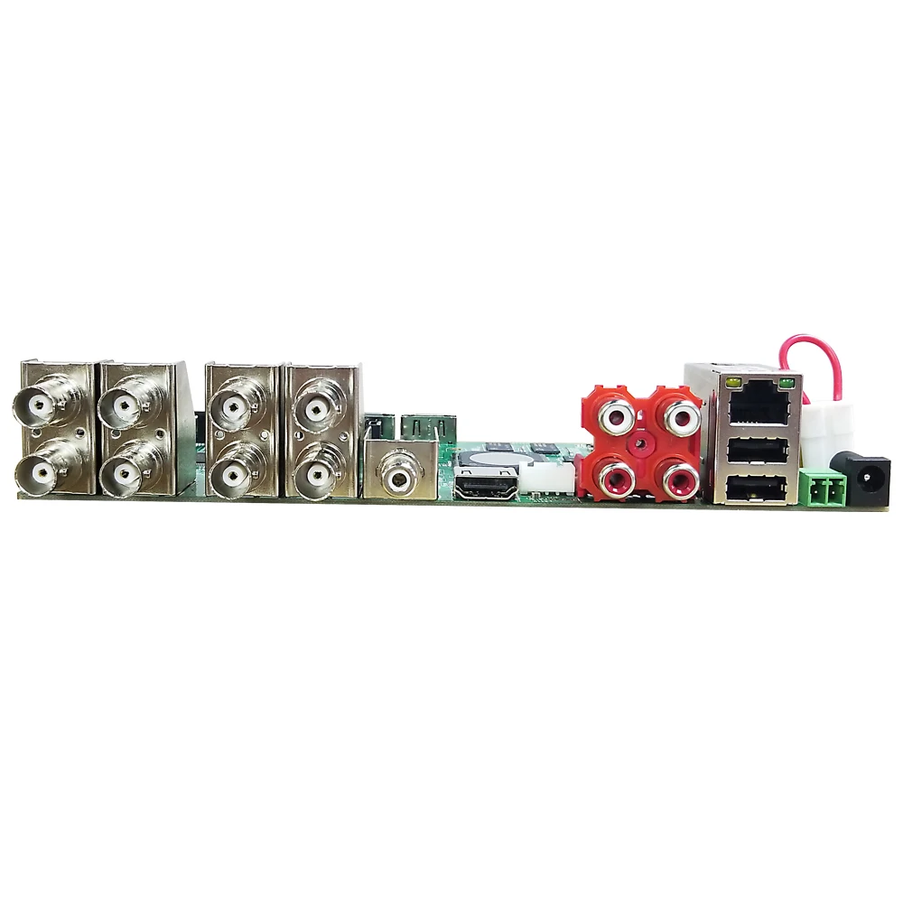  OUERTECH AHD CVI TVI IP CVBS 5 in1 8CH 5MP placa DVR 4CH de Audio RCA en 2 SATA HDD Puerto ONVIF de