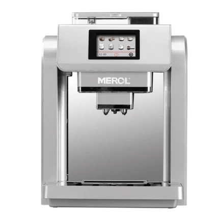 Merol ME-717 кофемашина, полностью автоматическая, с одной кнопкой, маленькая мельница, итальянская, коммерческая, домашняя, для приготовления пищи, автоматическая, для молочной пены - Цвет: White