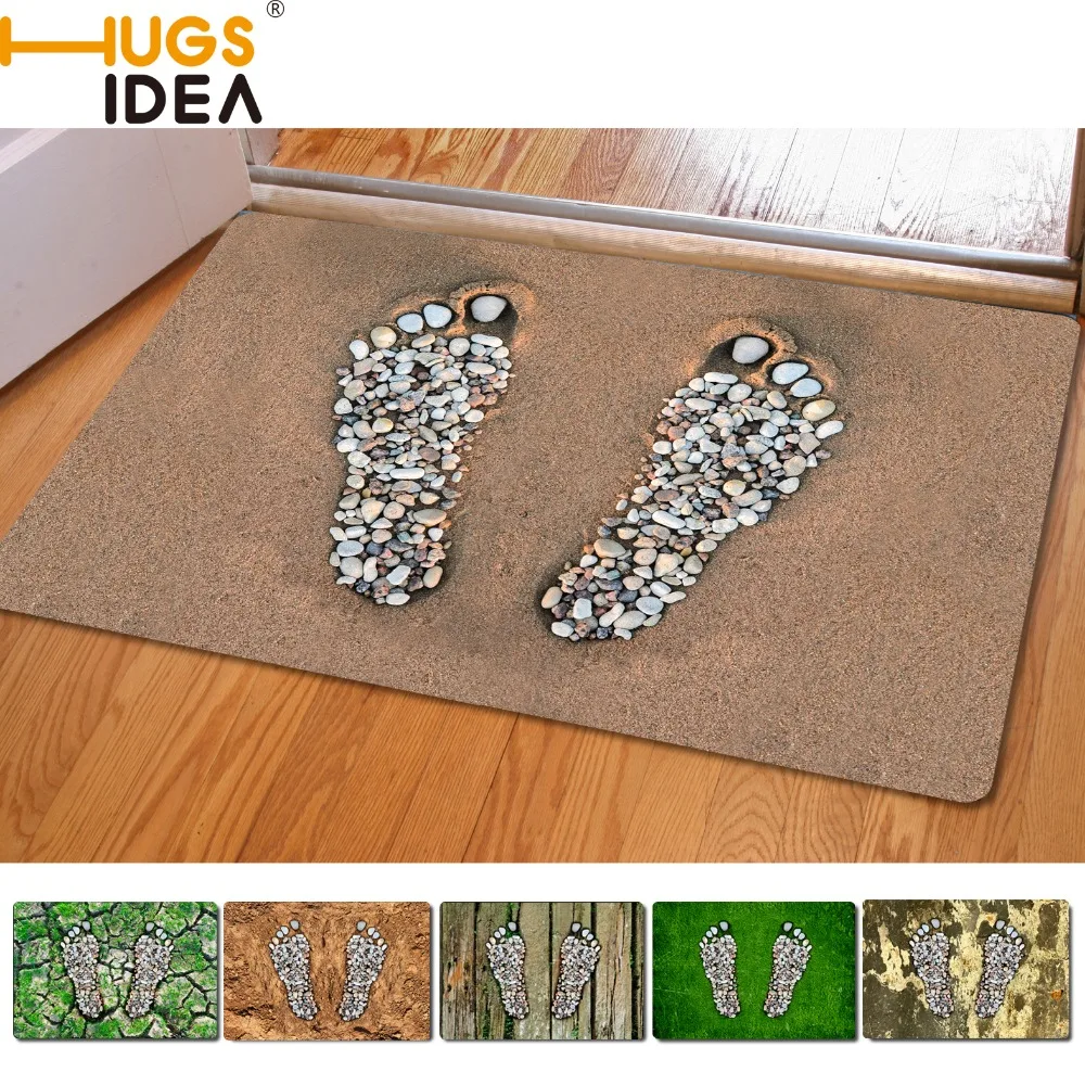 Footprint Design Front Outdoor Entrance Carpets Home Decoration