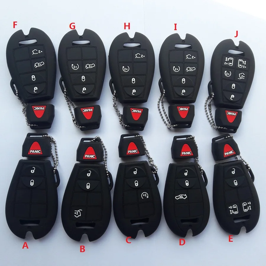Runfa Auto Smart Remote Key Protector Silicon Case For Chrysler For