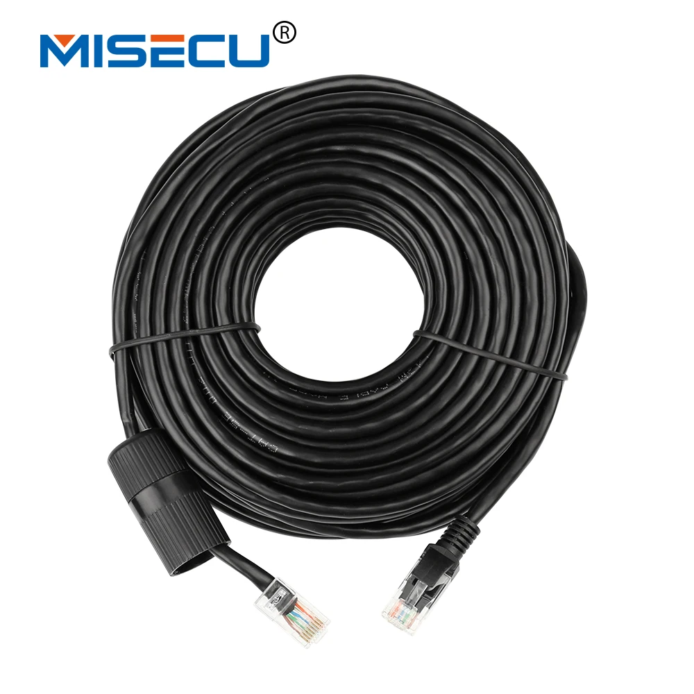 MISECU10M 20M 30M 50M cat RJ45 Patch Outdoor Waterproof Lan Cable Cord