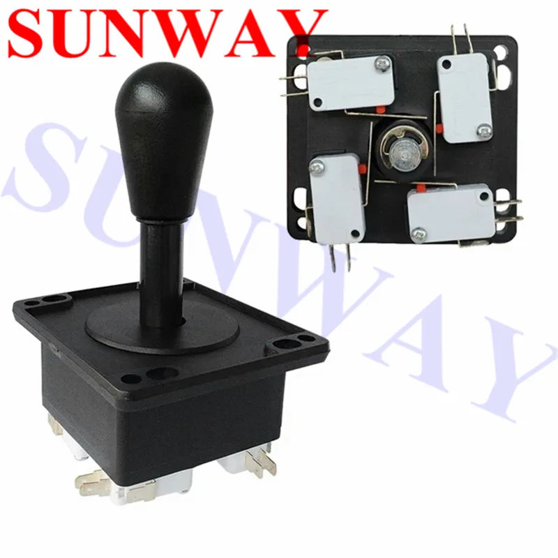 

2PCS/Lot High Quality American Happ Style 8 way Arcade Joystick with Acemake microswitch For ARCADE JAMMA MAME Free shipping