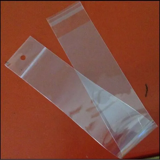 7 sizes Long Clear Cellophane/BOPP/Poly Bags 10x60cm Long Transparent