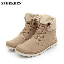 Hip-hop Desert Style Fashion Autumn High-top Military Ankle Boots Comfortable Canvas Vulcanized Shoe Tactical Boots Big Size 46