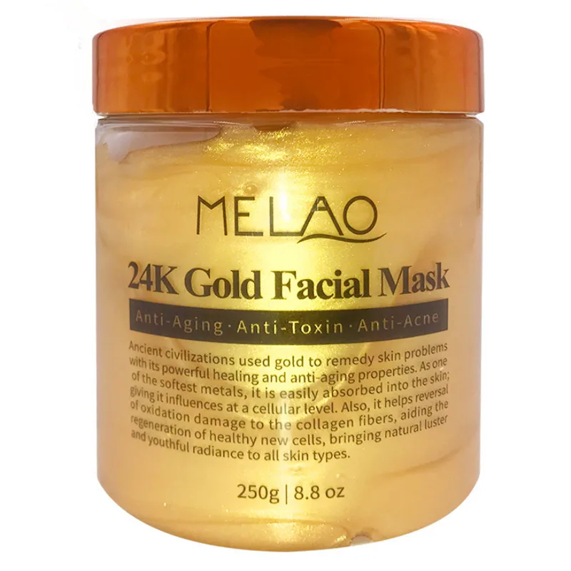 

Melao 24k Gold Facial Mask 250g Moisturizing Anti-aging Whitening Face Mask for Skin Care Masks Facail Supply