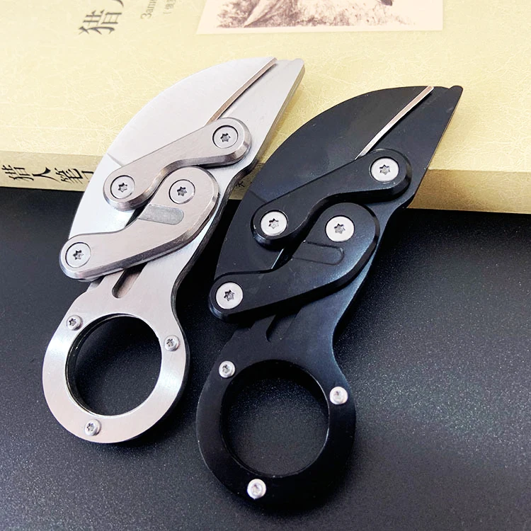 Механический коготь нож в виде лапы Morphing karambit Открытый EDC инструмент для выживания для кемпинга высокая твердость многофункциональная полная сталь cl