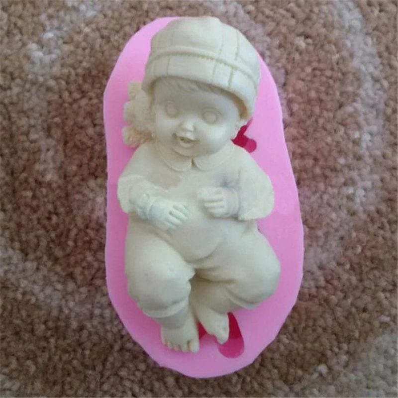 

Cake Decorating Tools Baking Pastry Tools Sleeping Baby Handmade Chocolate Cake Mold Diy Decorative Molding, Liquid Green E668