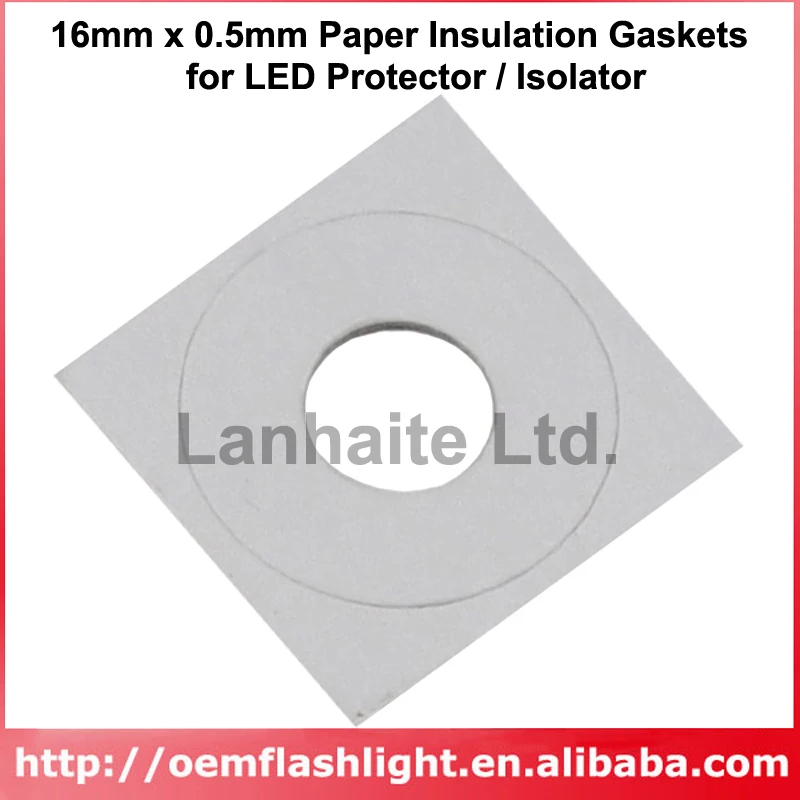 16mm X 0.5mm Paper Insulation Gaskets For Led Protector / Isolator (10