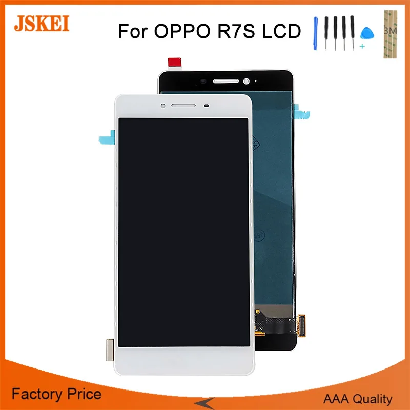 

5.5 inch For OPPO R7S LCD Display with Touch Screen Digitizer Assembly with Tools 3M Adhesive Replacement Display No Dead Pixel