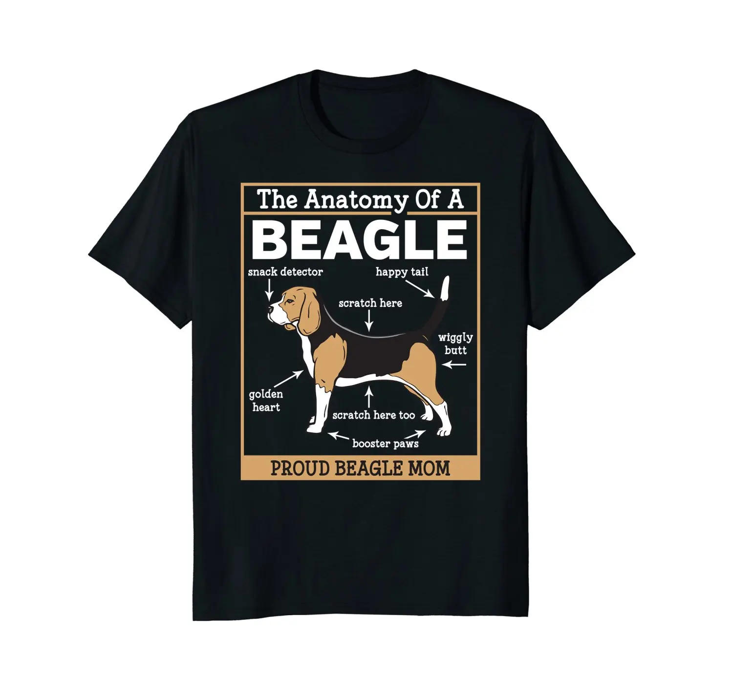 

2019 New Short Sleeve Casual Anatomy of A Beagle Shirt Beagle Mom Gift for Women Man T Shirt Good Quality