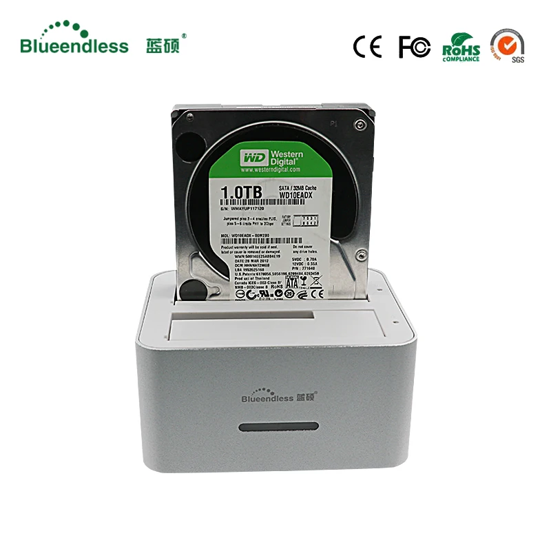 1TB reading speeds dual bay hdd sata docking station usb 3