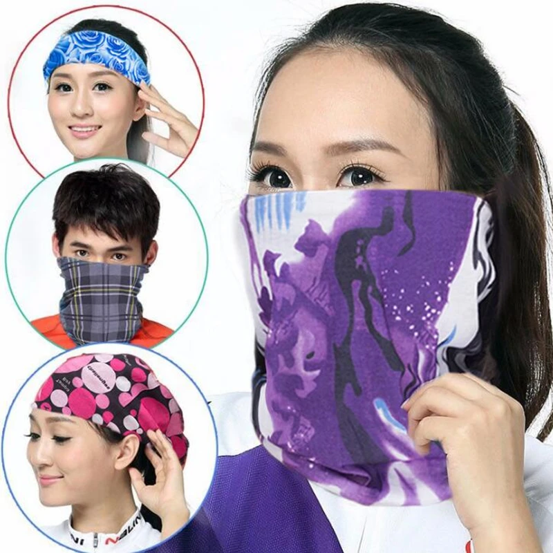 buy CKAHSBI Magic Headband Outdoor Sports Neck Cotton Warmer Cycling Bike Bicycle Riding Face Mask Head Scarf Scarves Bandana 2018