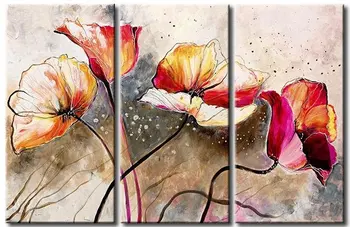 

Modern Oil Painting On Canvas abstract painting Guaranteed 100% 3pcs/set decorations for the home with framed