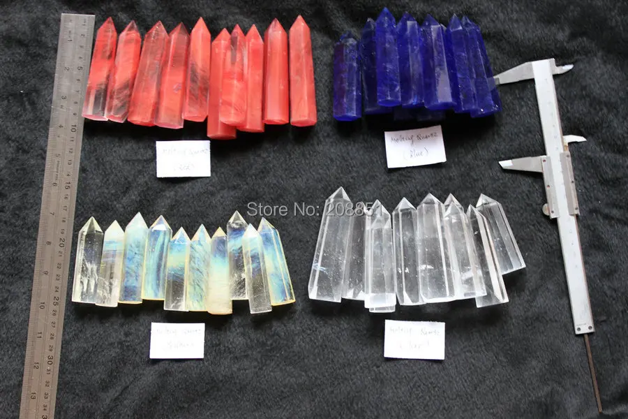 2KG Colorful Melting Quartz Crystal Points Pendant Polished Healing