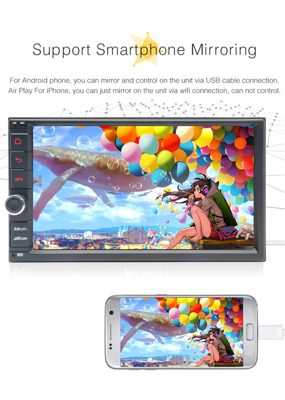 Discount Octa Core 2G+32G Car Audio Stereo 7" Android 8.1 2 Din Car Radio GPS Navigation Car Multimedia No DVD Player Autoradio 1024*600 4 Discount Octa Core 2G+32G Car Audio Stereo 7" Android 8.1 2 Din Car Radio GPS Navigation Car Multimedia No DVD Player Autoradio 1024*600 4