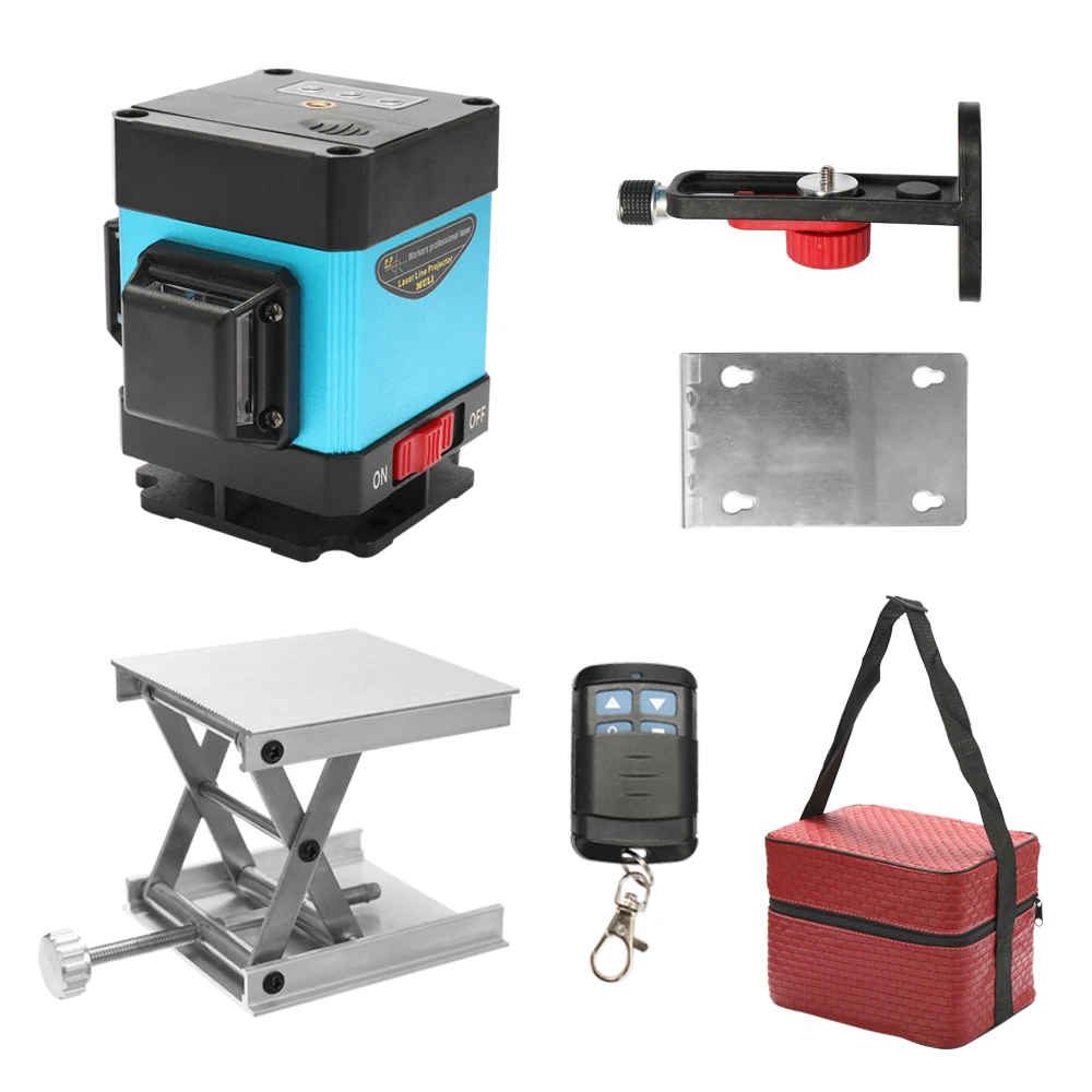 

Laser Level 12 Lines 3D Cross Green Beam 360 Degree Vertical and Horizontal Line Measuring with Remote Control