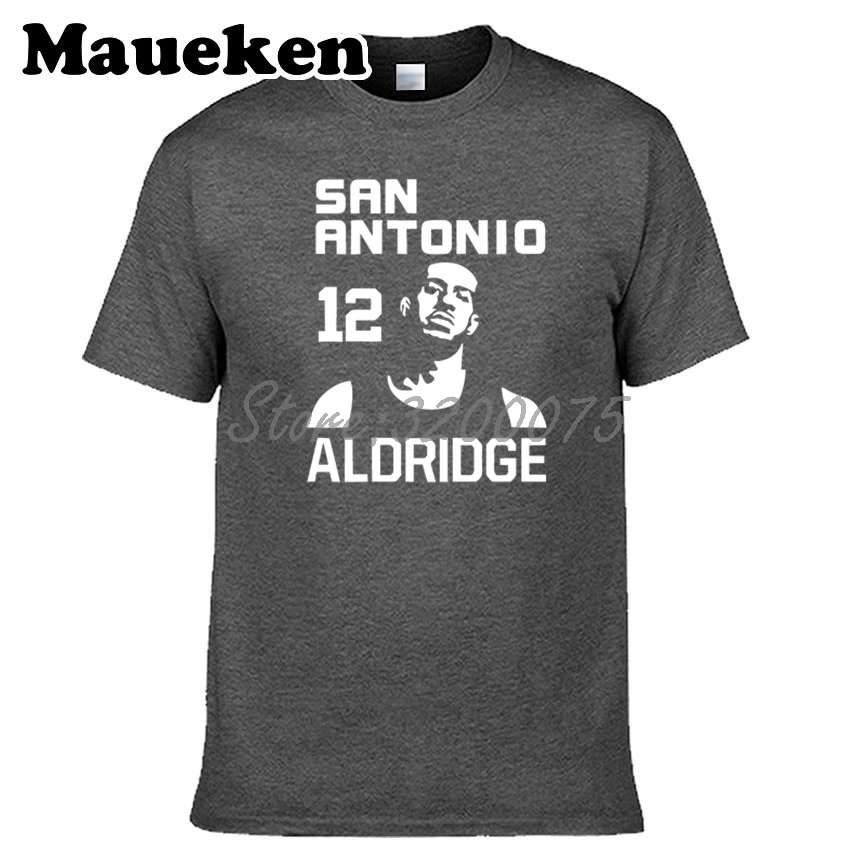 3 Для мужчин LaMarcus Aldridge 12 San футболка Antonio одежда футболка с круглым вырезом W19031703 - Цвет: 3