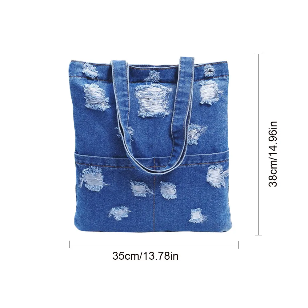 Женская Ретро джинсовая сумка Холщовая Сумка s на одно плечо модная Простая Повседневная джинсовая сумка для хранения Холщовая Сумка сумка для девочек тканевая сумка