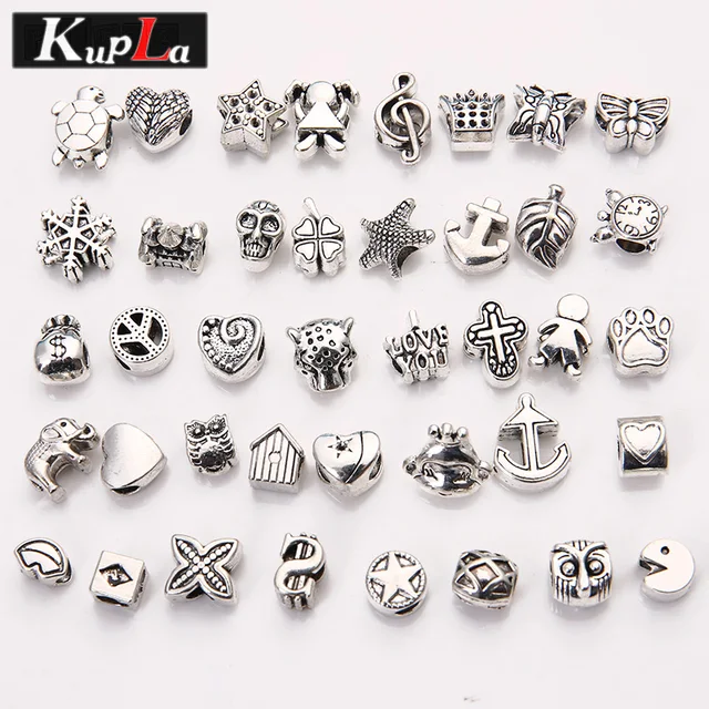 Vintage Metal Beads Fit Pandora Charms Fashion Diy Accessories Vintage Metal Beads Fit Pandora Charms Fashion Diy Accessories Hole For Bracelets Jewelry