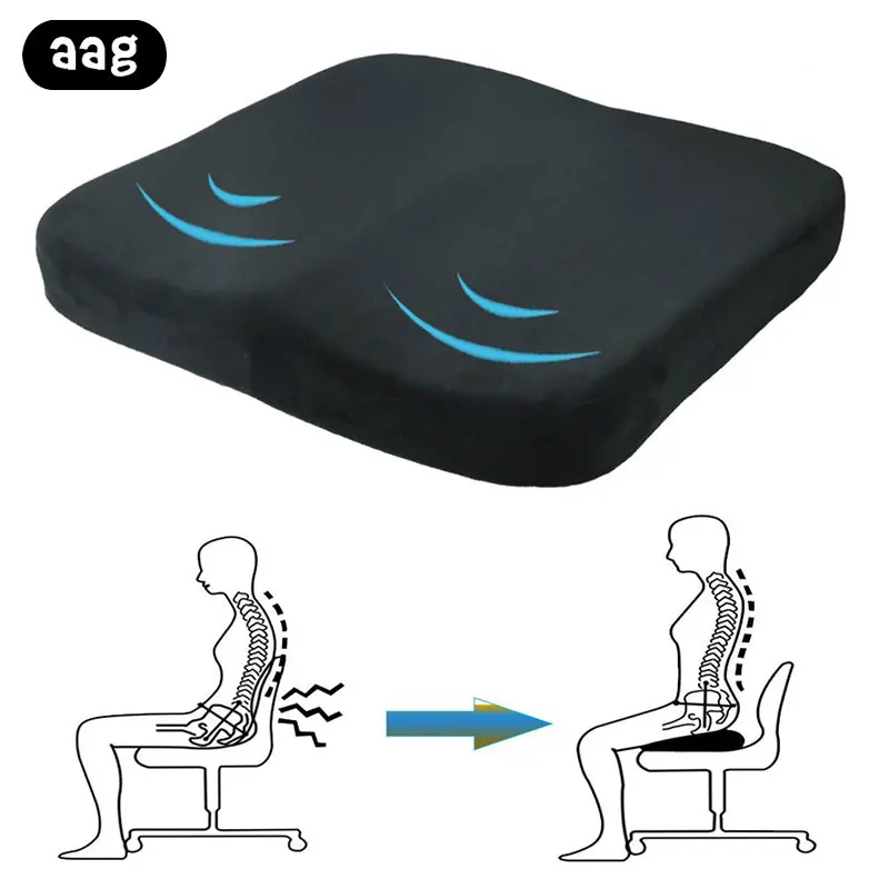 Ортопедическая подушка для сиденья AAG Coccyx из пены с памятью мягкие удобные