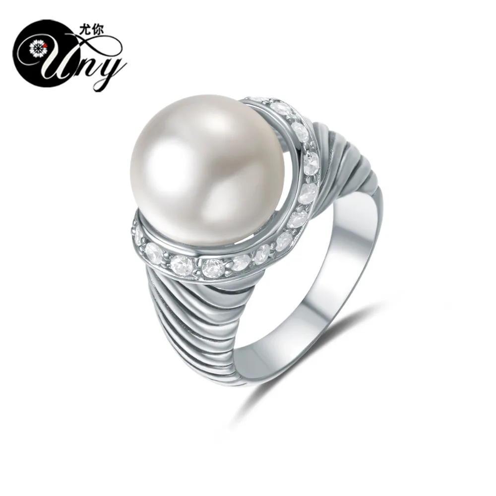 UNY Ring Fashion 925 Silver Custom Engrave Rings women Personalized